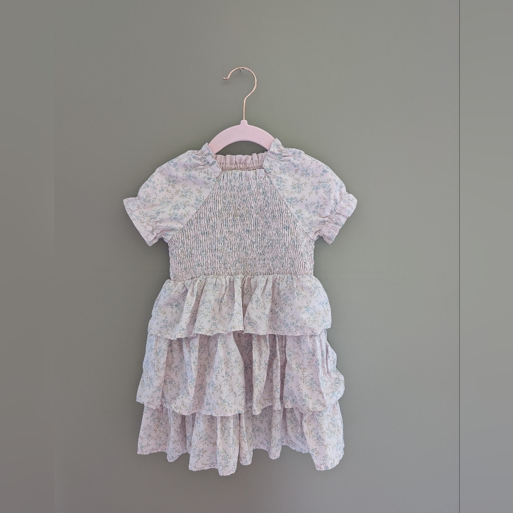 Floral Ruffle Girls Dress